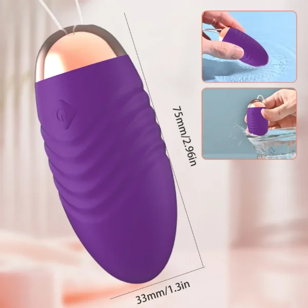 VIBRADOR TIPO HUEVO CONTROL REMOTO - Imagen 2